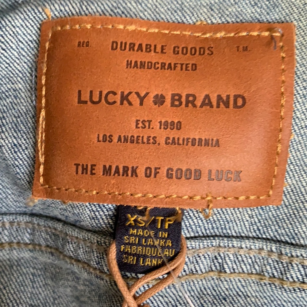 NEW Lucky Brand Jean Jacket (small/petite) - Picture 3 of 4